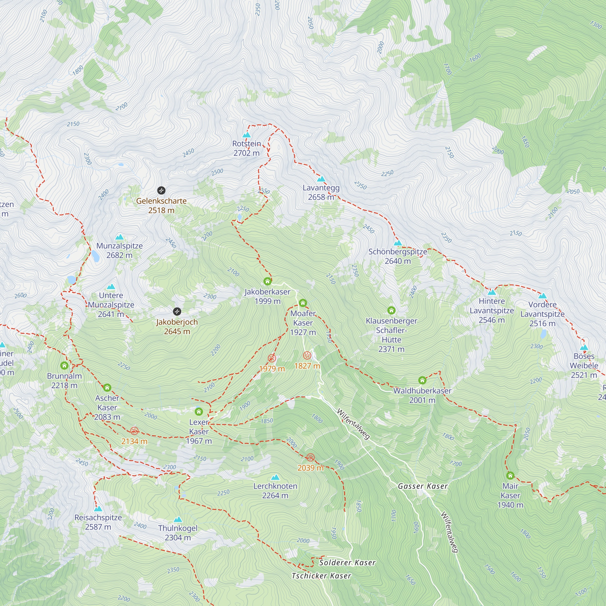 Moafer Kaser map