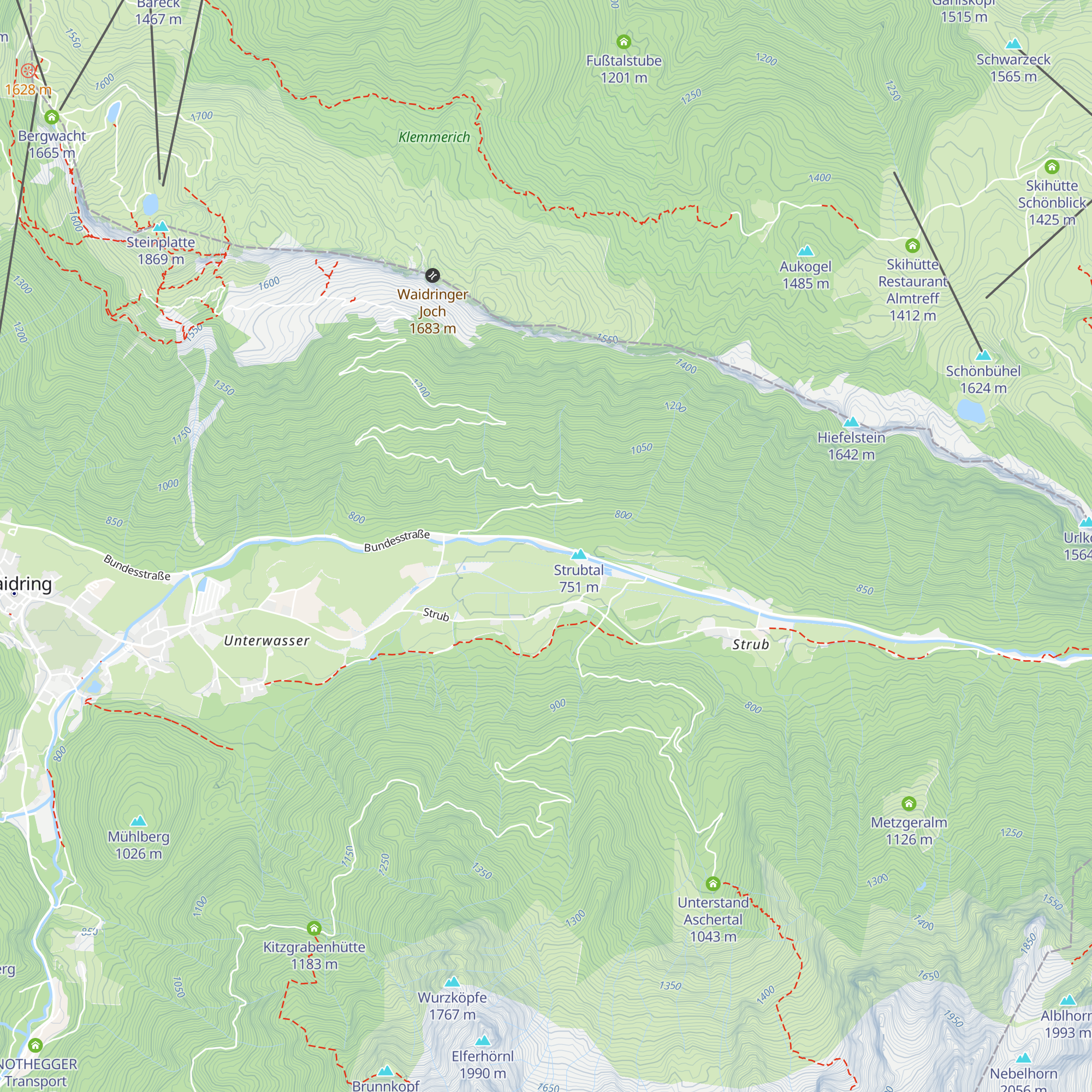 Tiroler Waldstüberl map