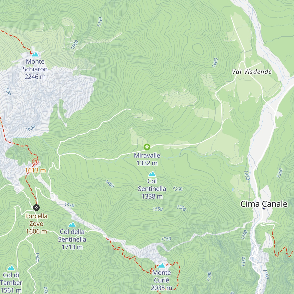 Miravalle map