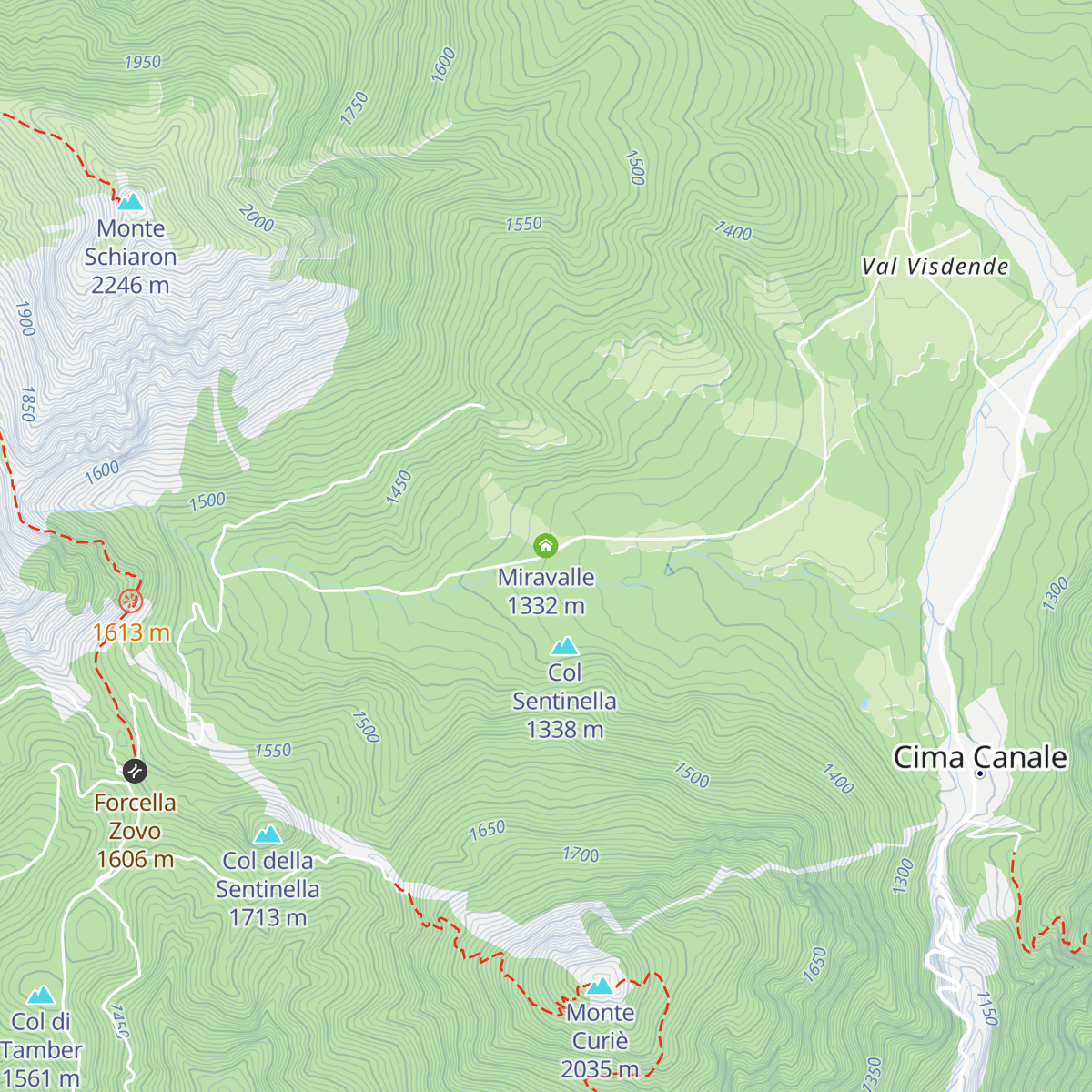 Miravalle map