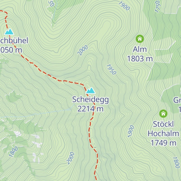 Map of Scheidegg