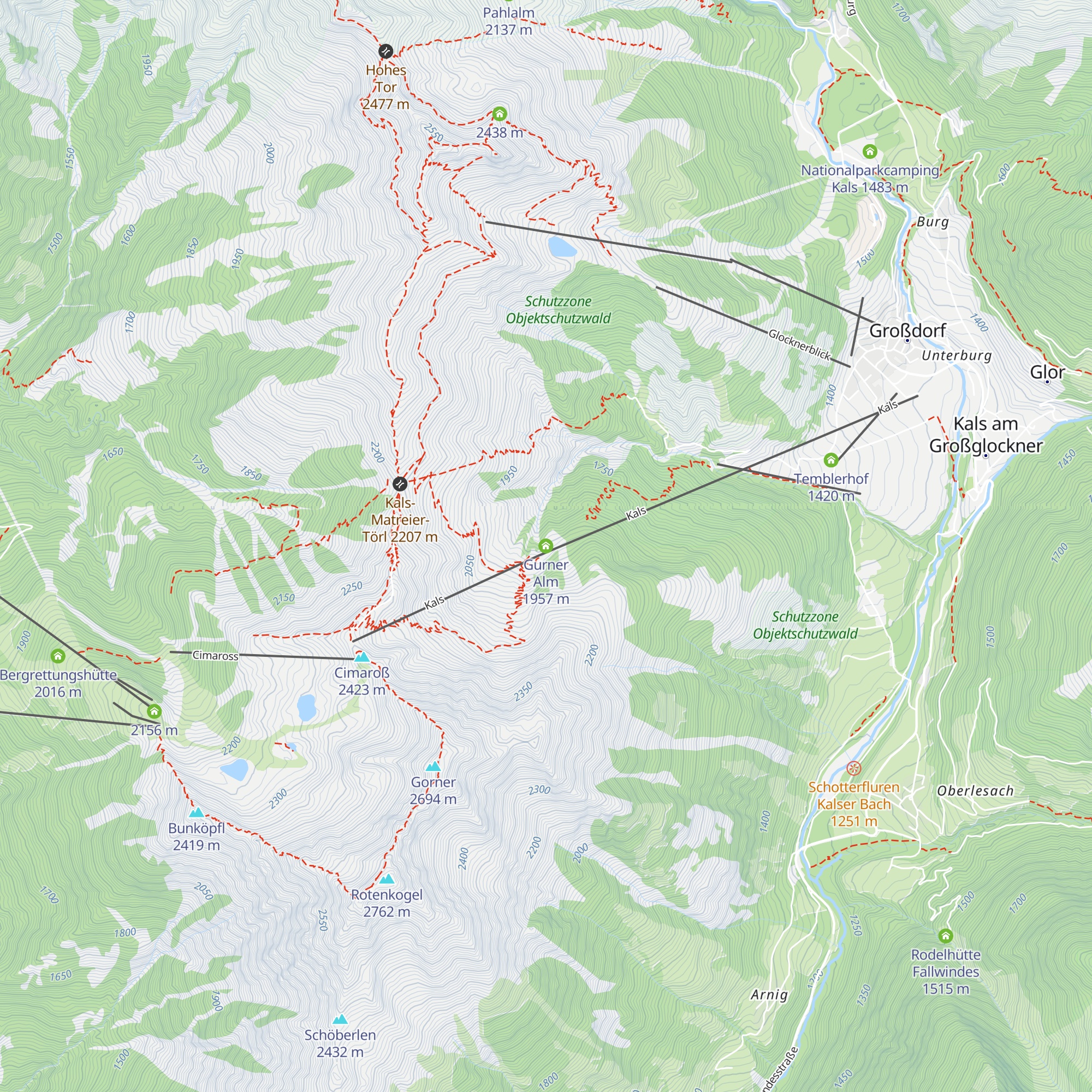 Gurner Alm map