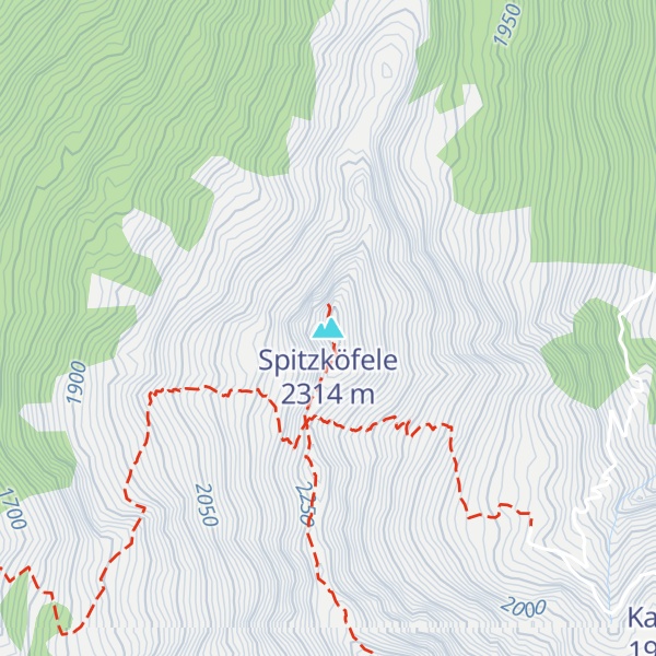 Map of Spitzköfele