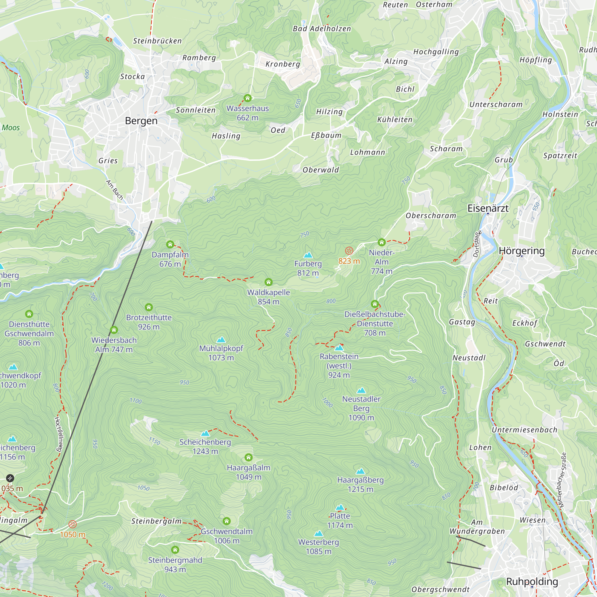Einsiedlerei map