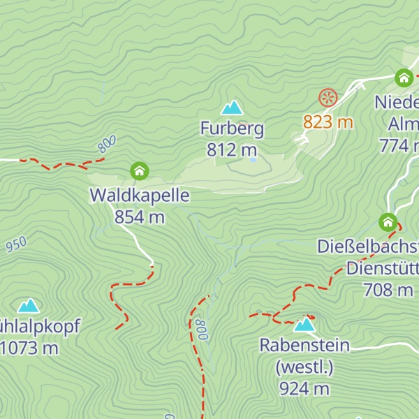 Map of Einsiedlerei