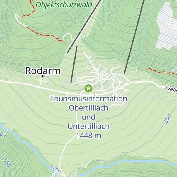 Map of Tourismusinformation Obertilliach und Untertilliach