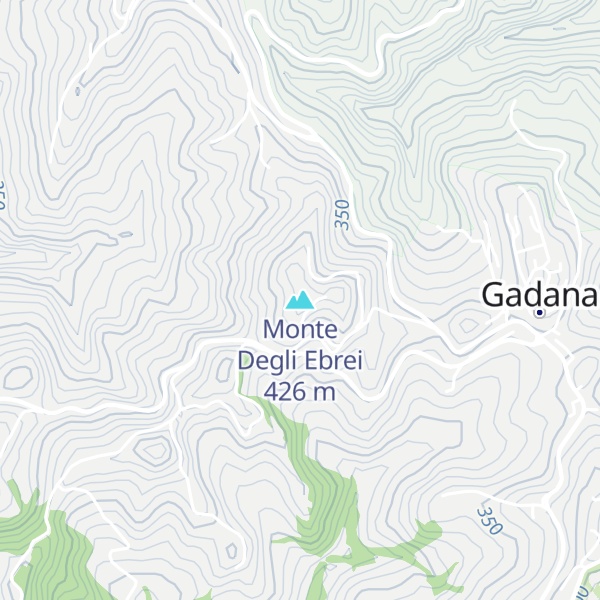 Map of Monte Degli Ebrei