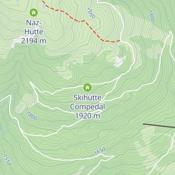 Map of Skihütte Compedal
