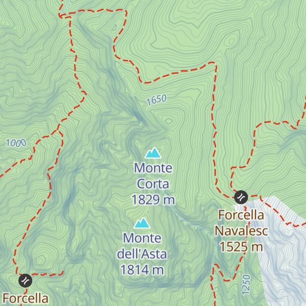 Map of Monte Corta