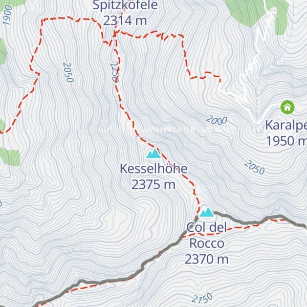 Map of Kesselhöhe