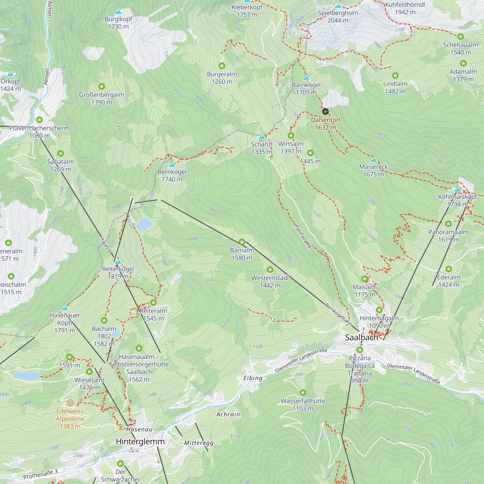 Bärnalm map