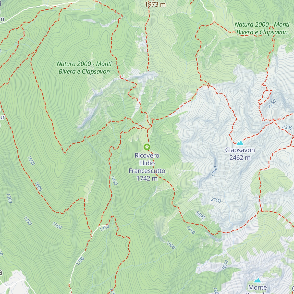 Ricovero Elidio Francescutto map