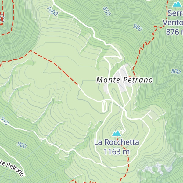 Map of Monte Petrano