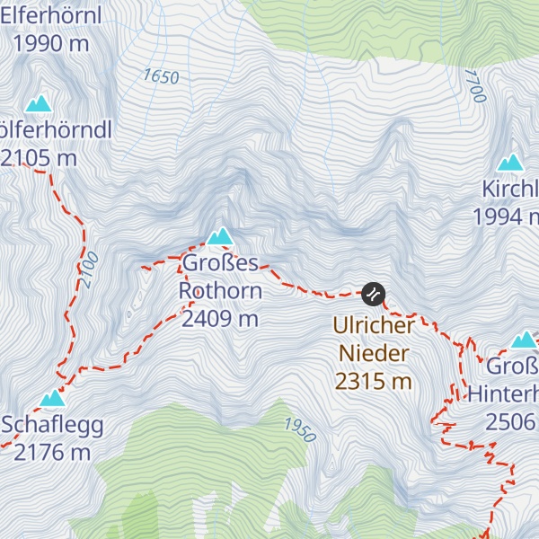 Map of Östliches Rothorn