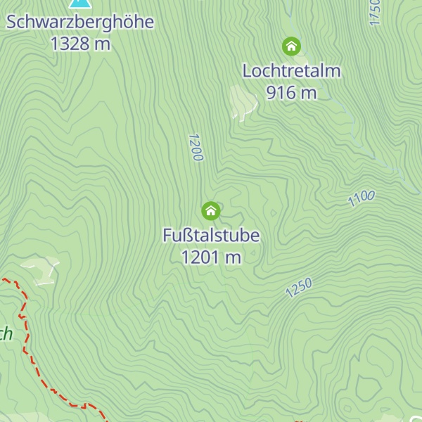 Map of Fußtalstube