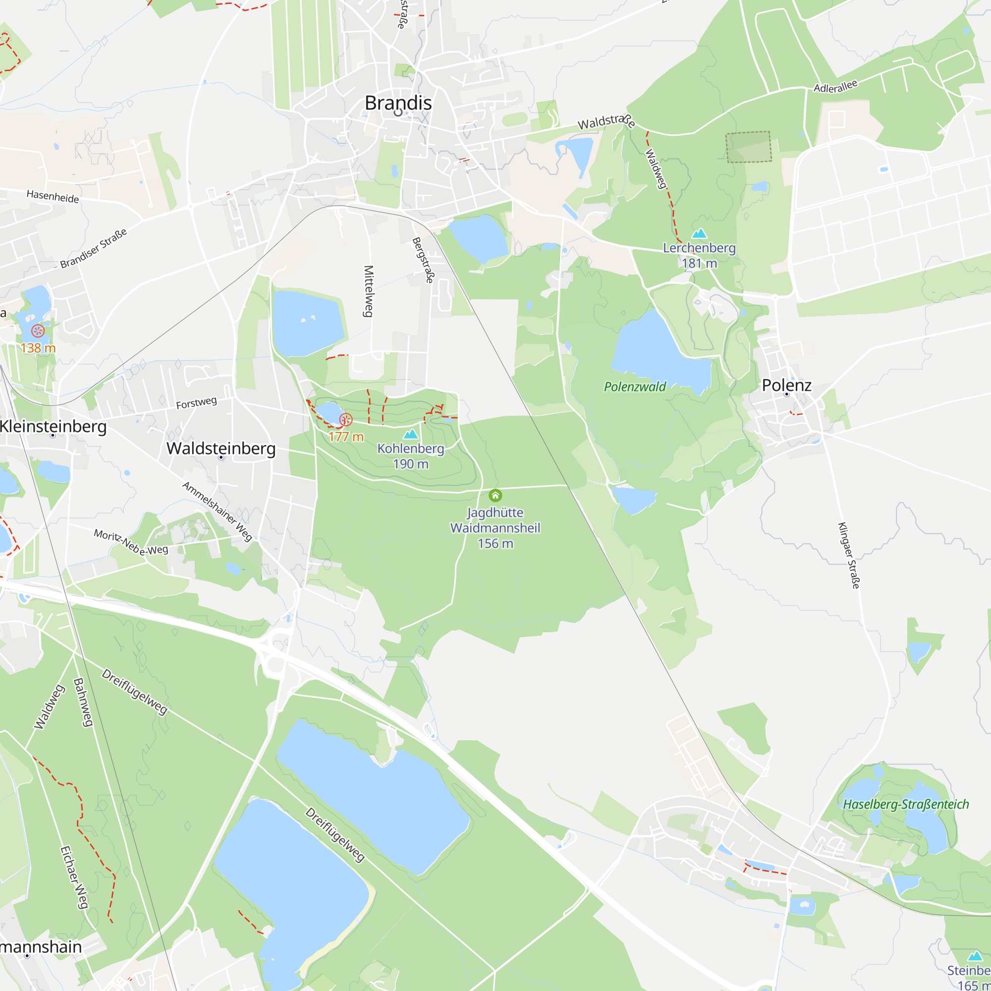Jagdhütte Waidmannsheil map