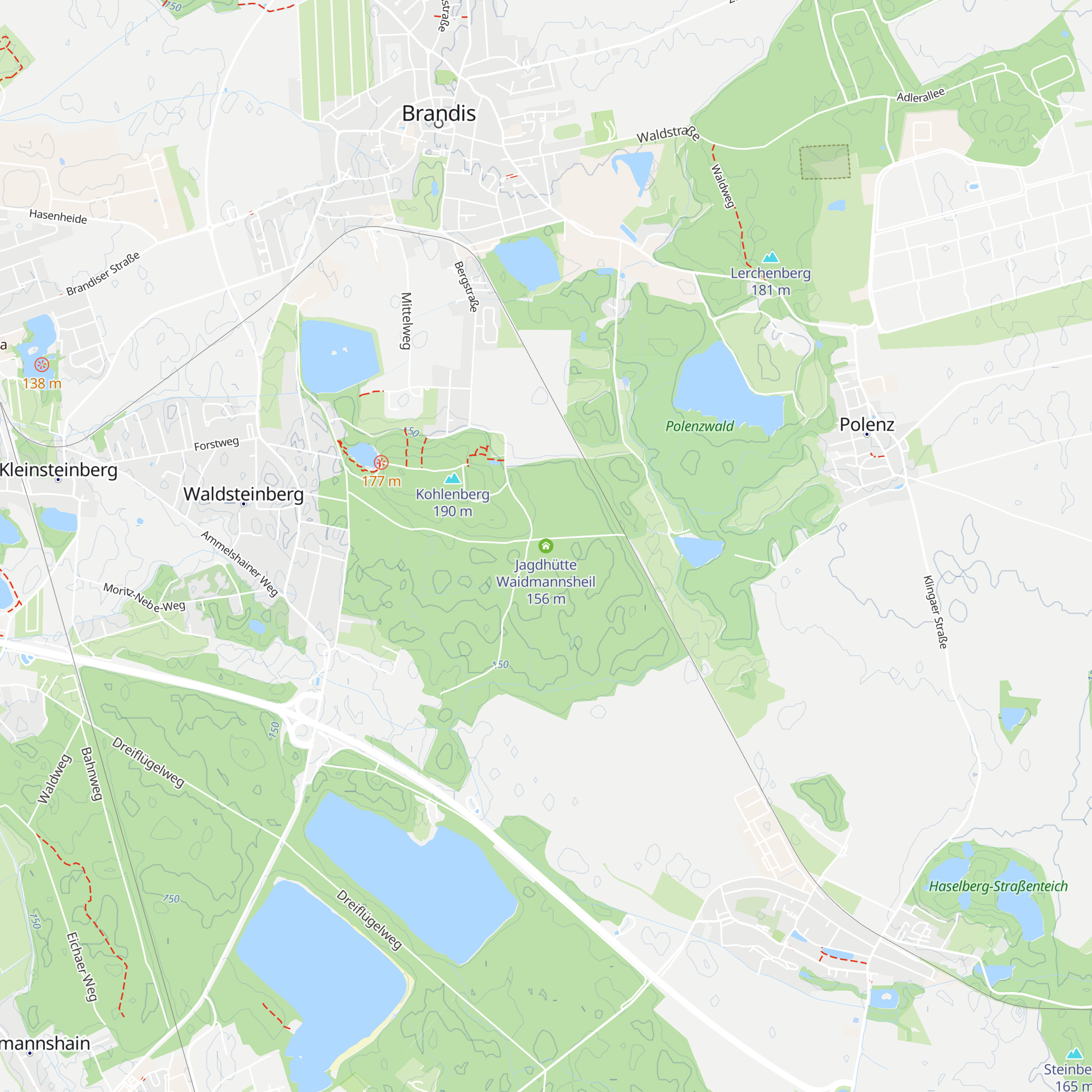 Jagdhütte Waidmannsheil map