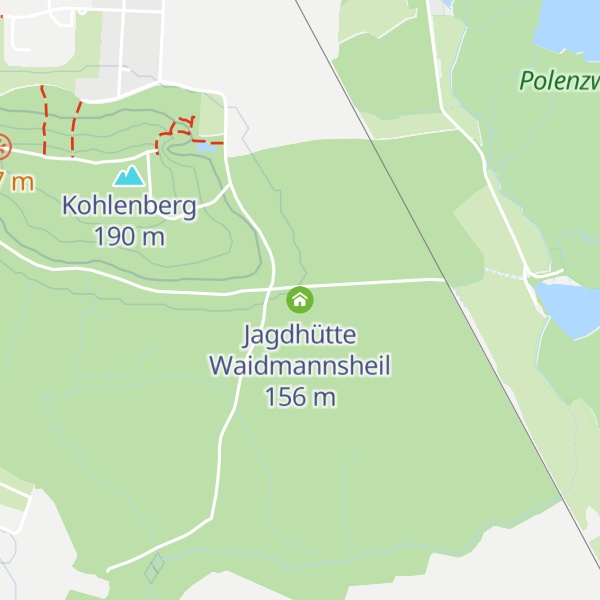 Map of Jagdhütte Waidmannsheil