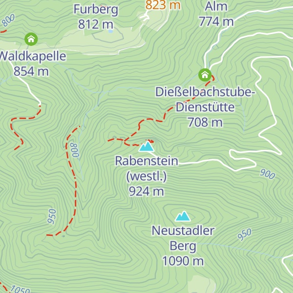 Map of Rabenstein (westl.)