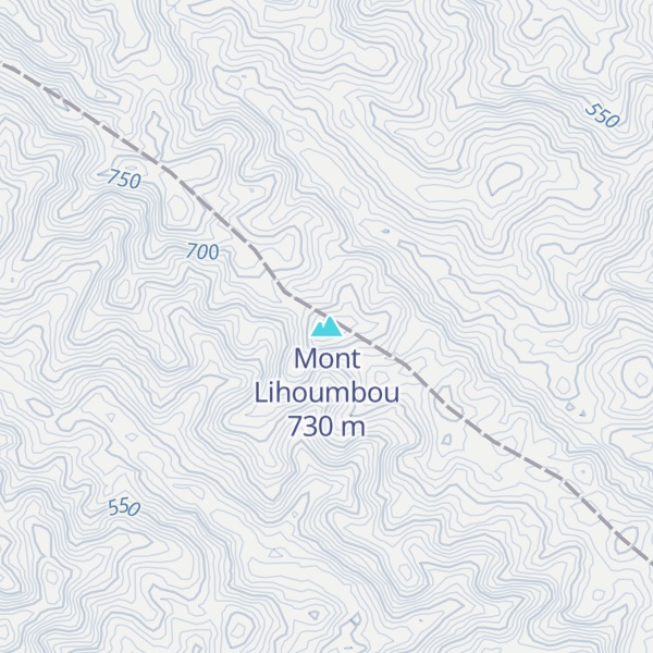 Map of Mont Lihoumbou