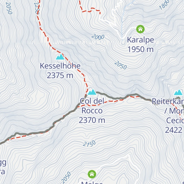 Map of Col del Rocco