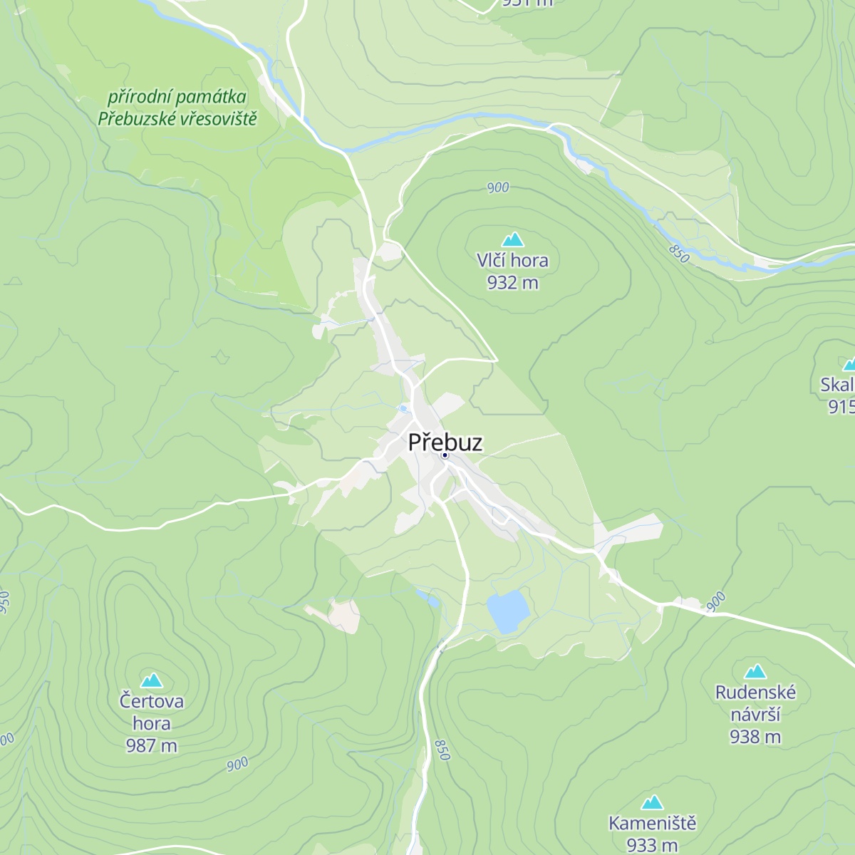 Kovářská bouda map