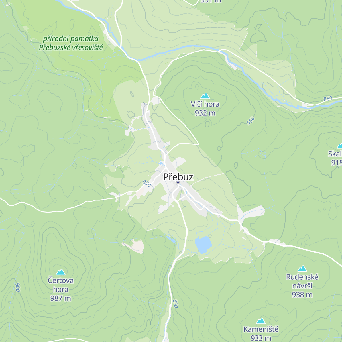 Kovářská bouda map