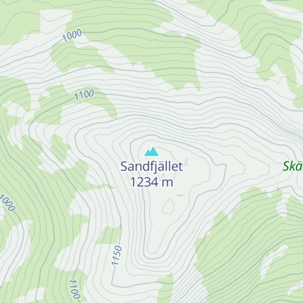 Map of Sandfjället