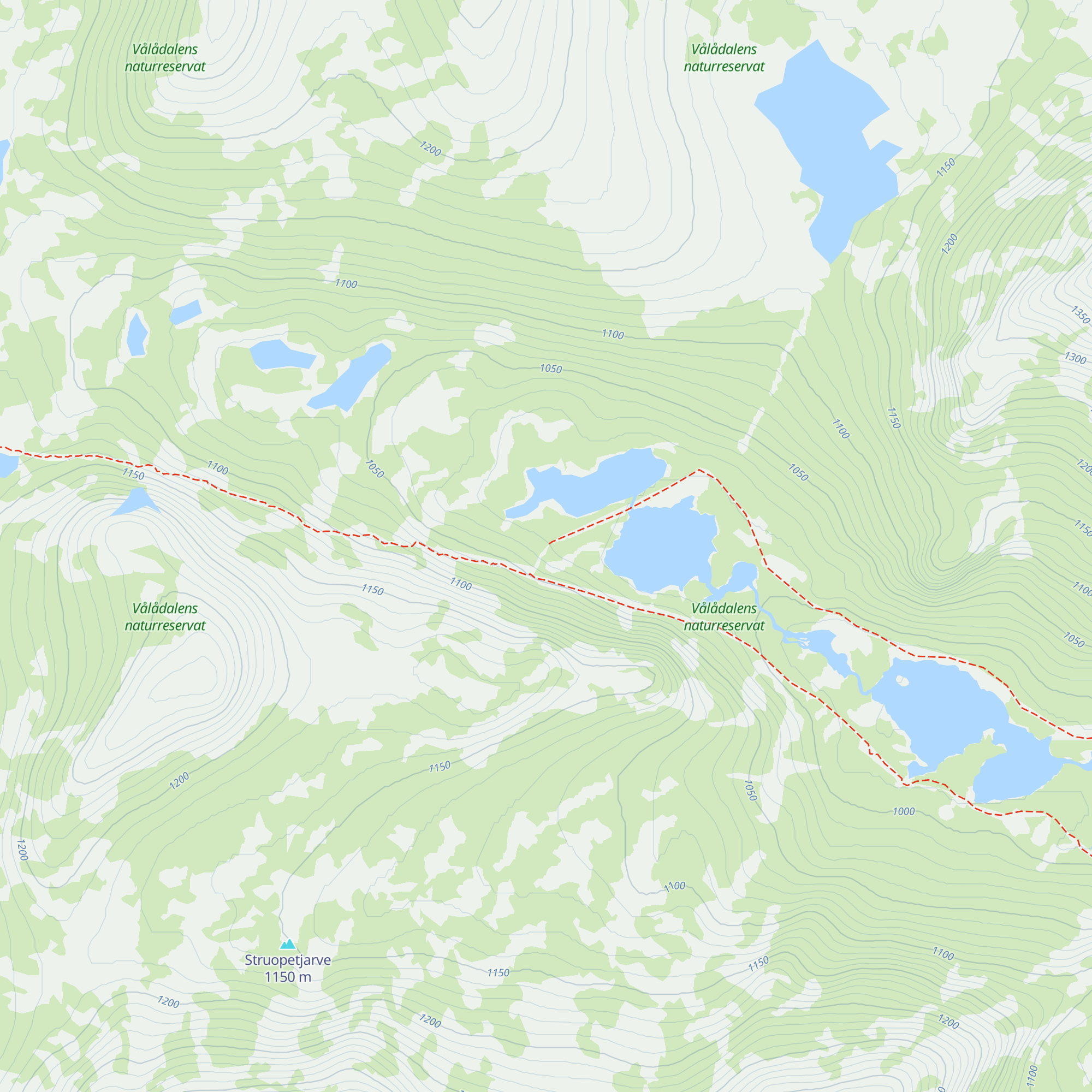 Härjångdalen map