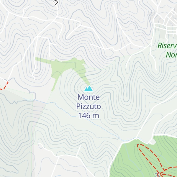 Map of Monte Pizzuto
