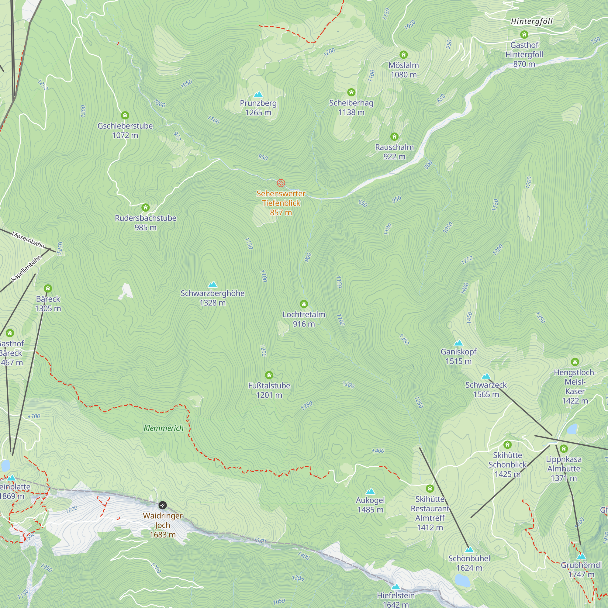 Lochtretalm map
