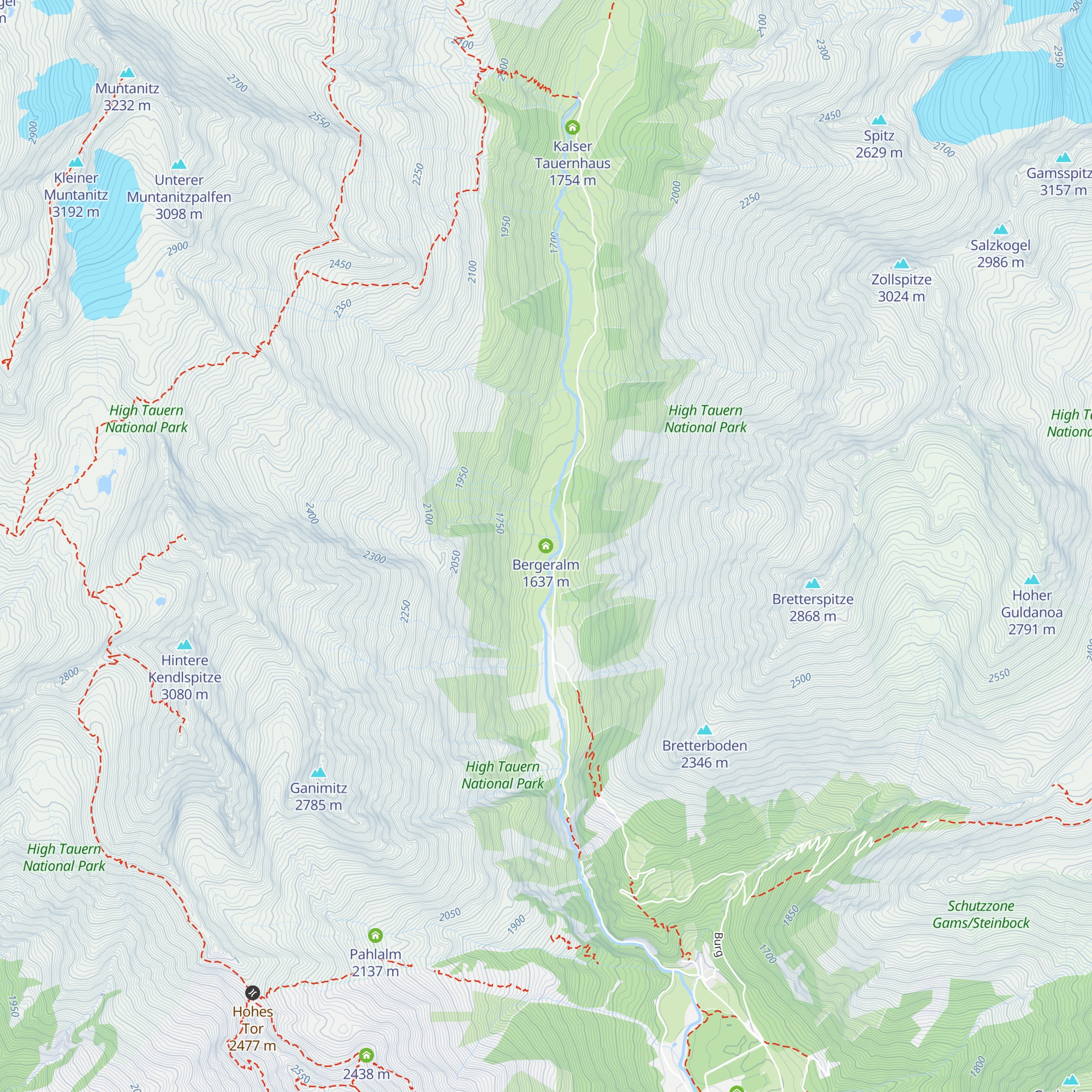 Bergeralm map