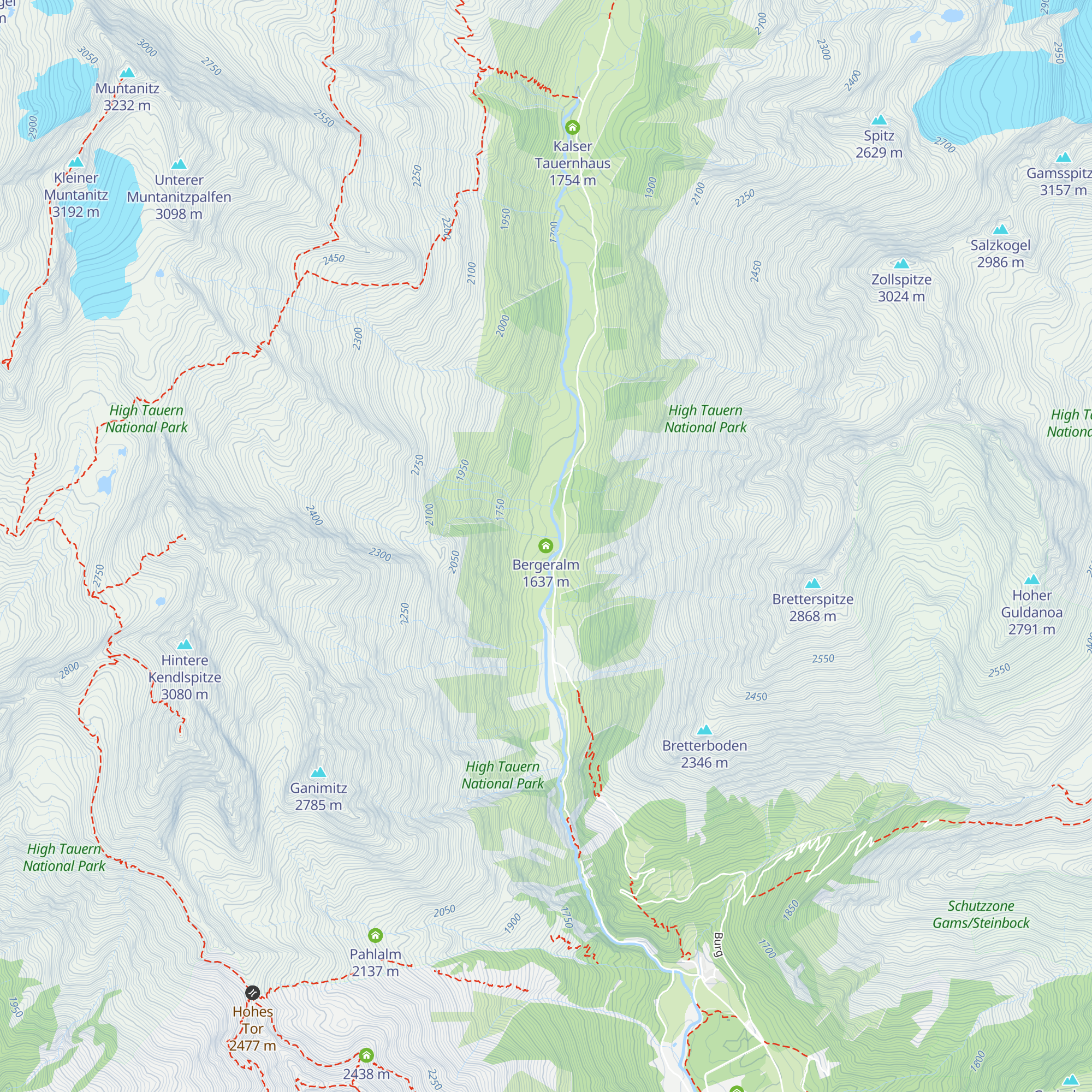 Bergeralm map