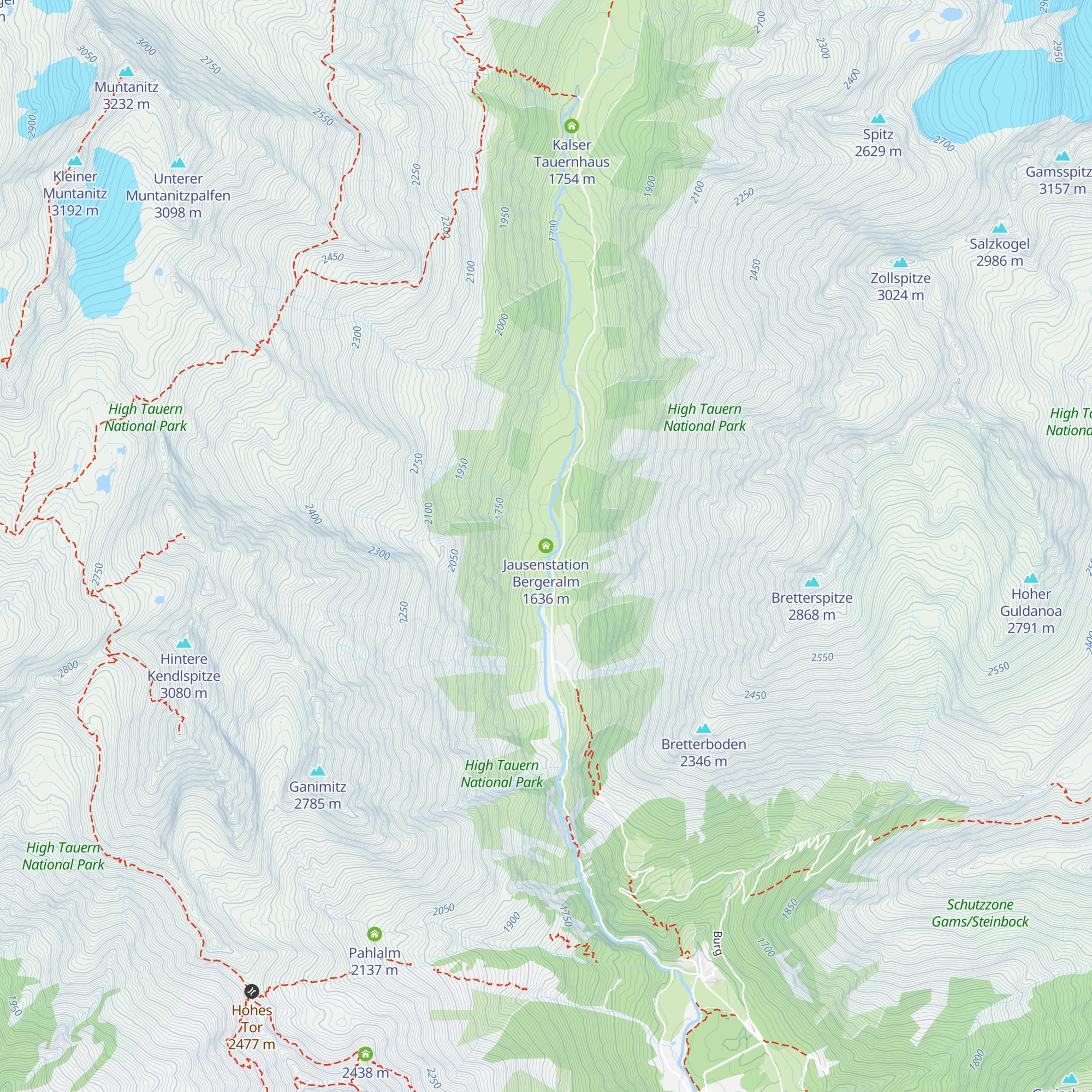 Jausenstation Bergeralm map