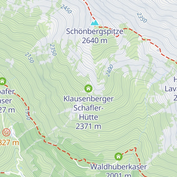 Map of Klausenberger Schafler-Hütte