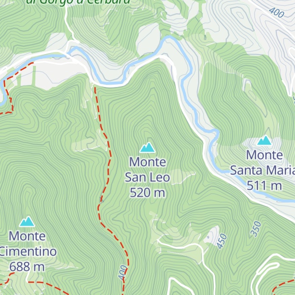 Map of Monte San Leo
