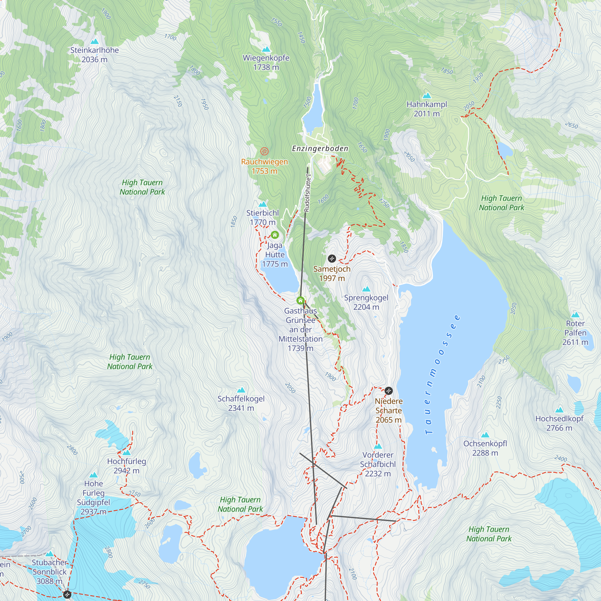 Gasthaus Grünsee an der Mittelstation map