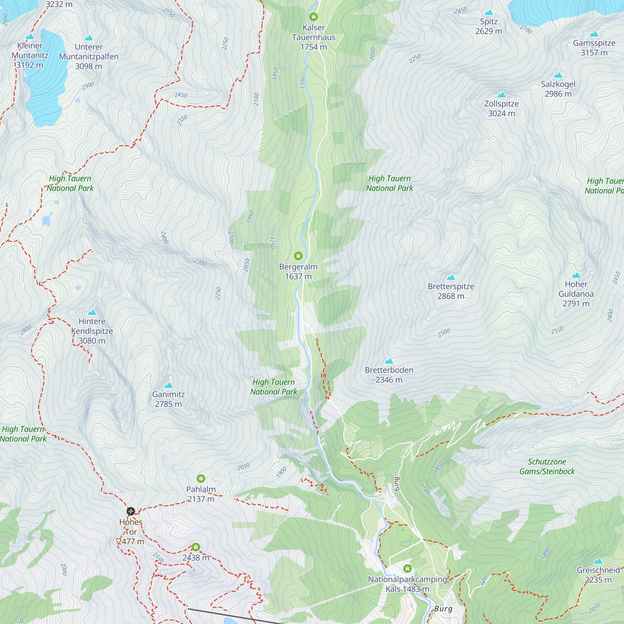 Moaebenalm map