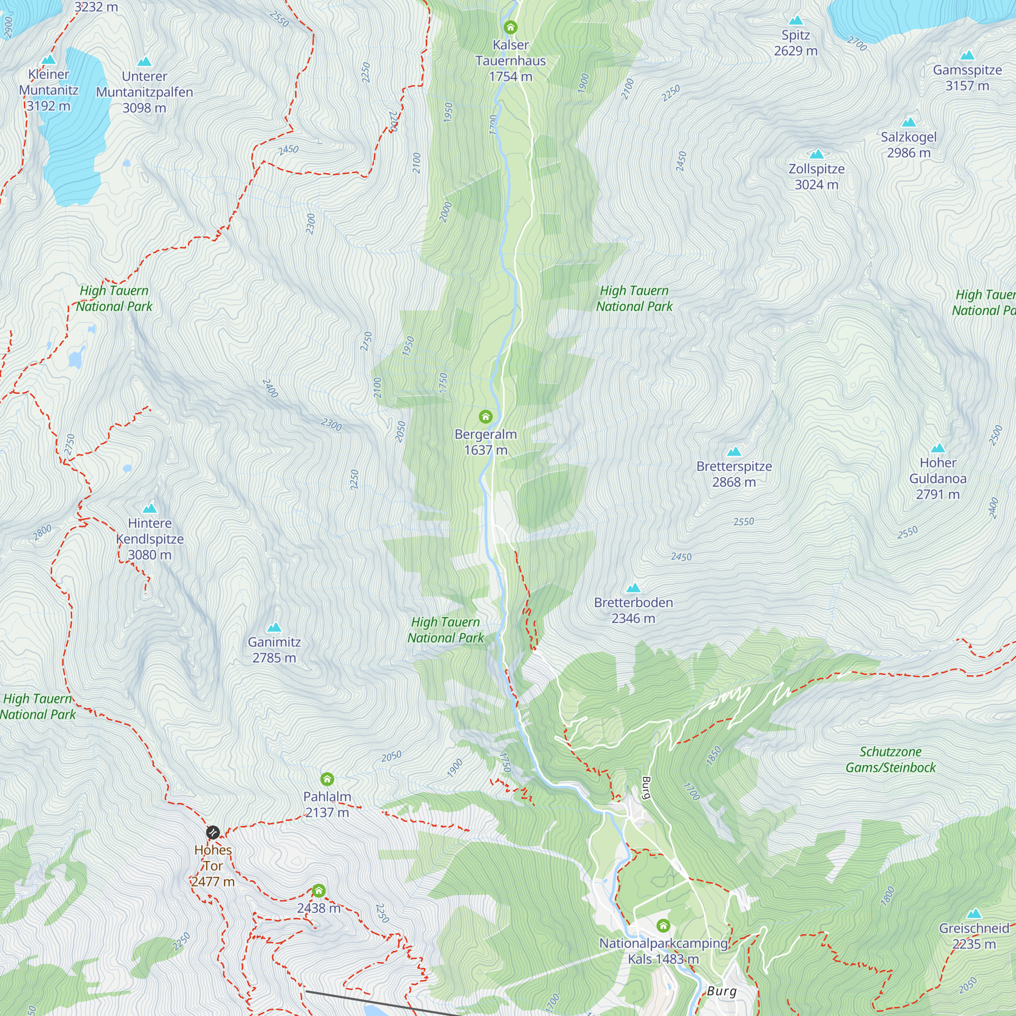Moaebenalm map