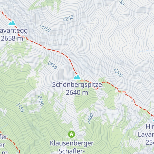 Map of Schönbergspitze