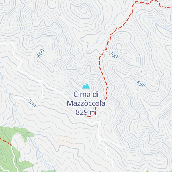 Map of Cima di Mazzòccola