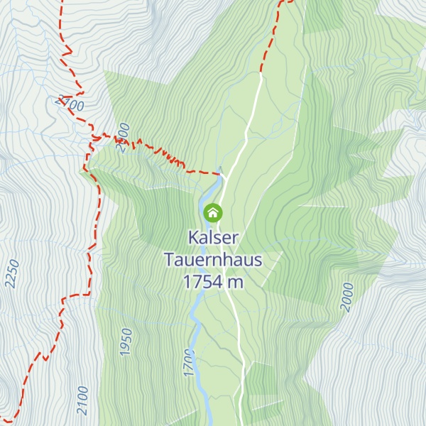Map of Kalser Tauernhaus