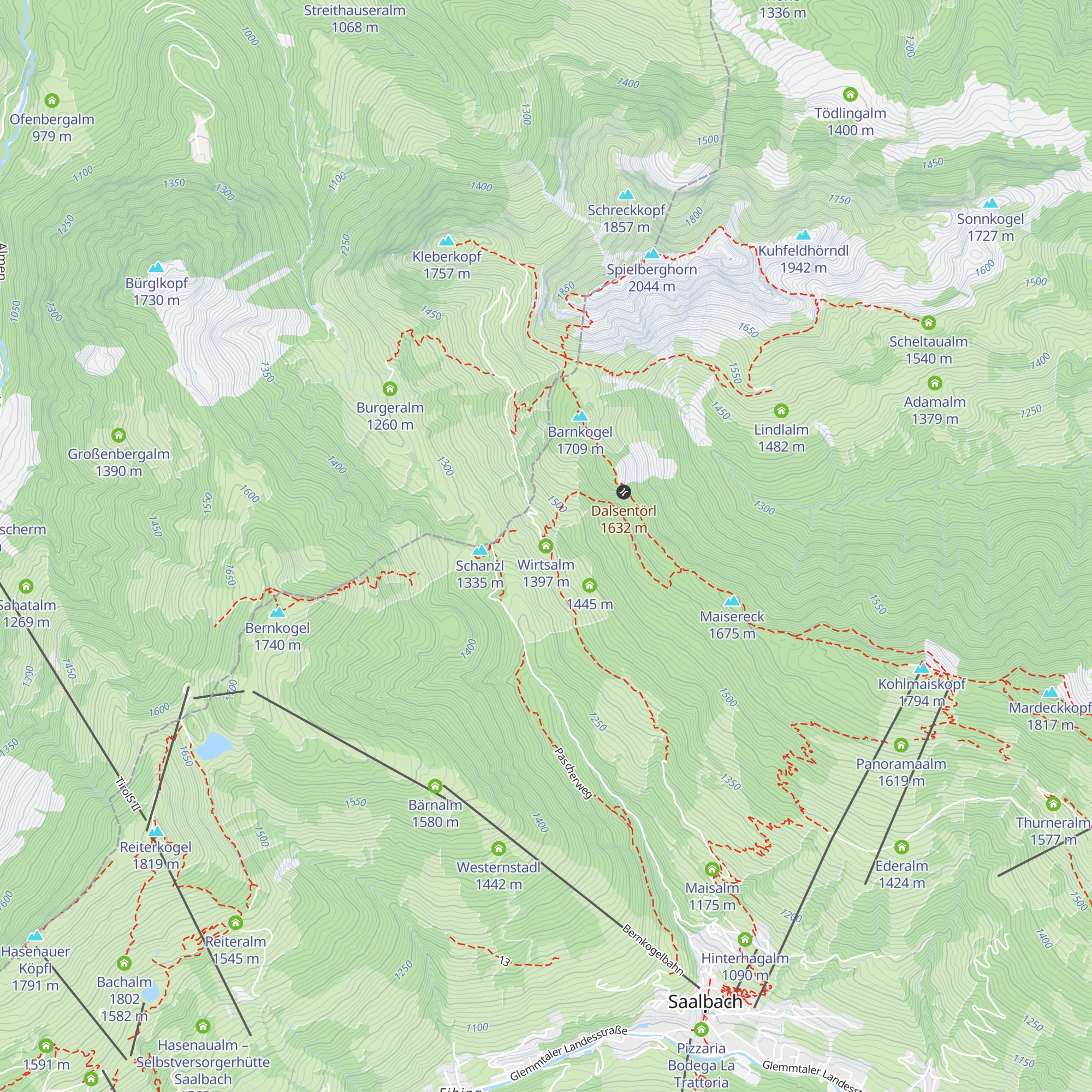 Wirtsalm map