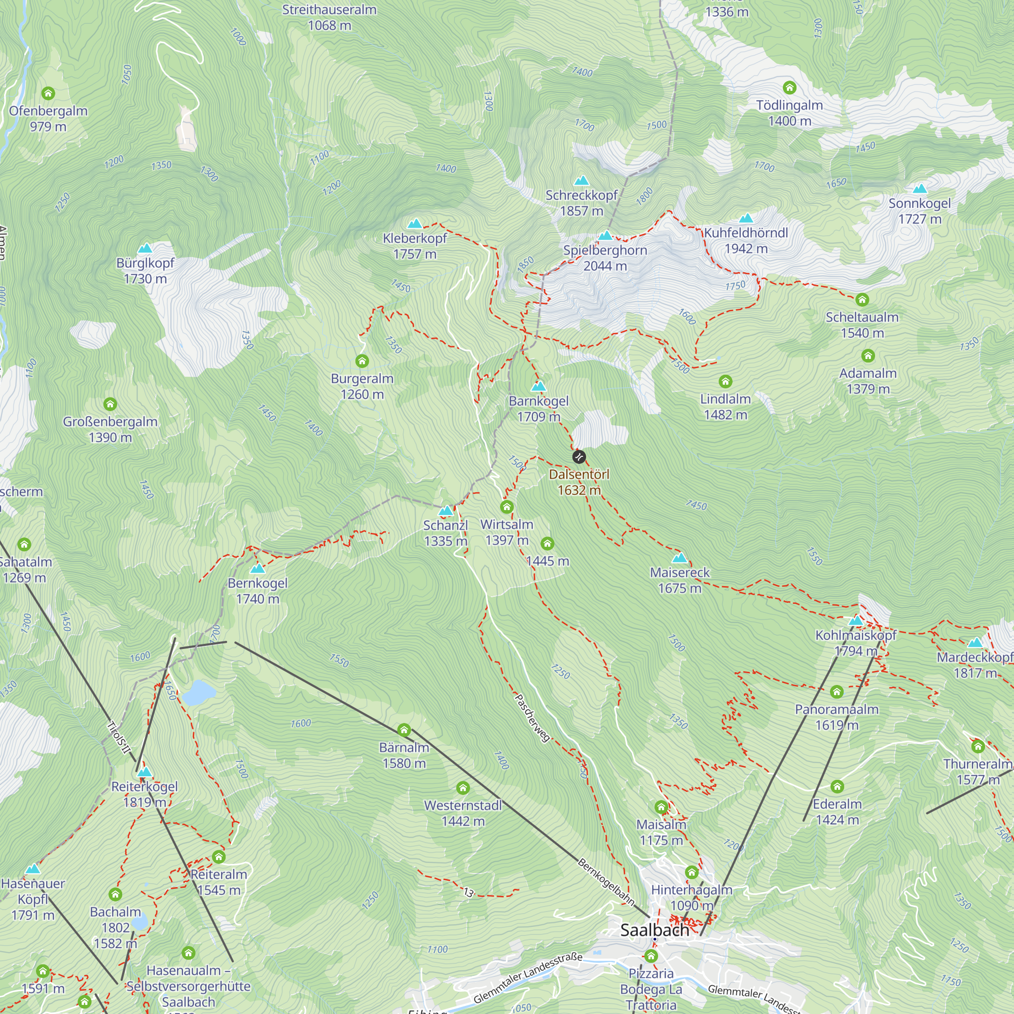 Wirtsalm map