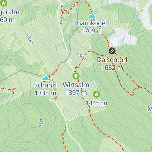 Map of Wirtsalm