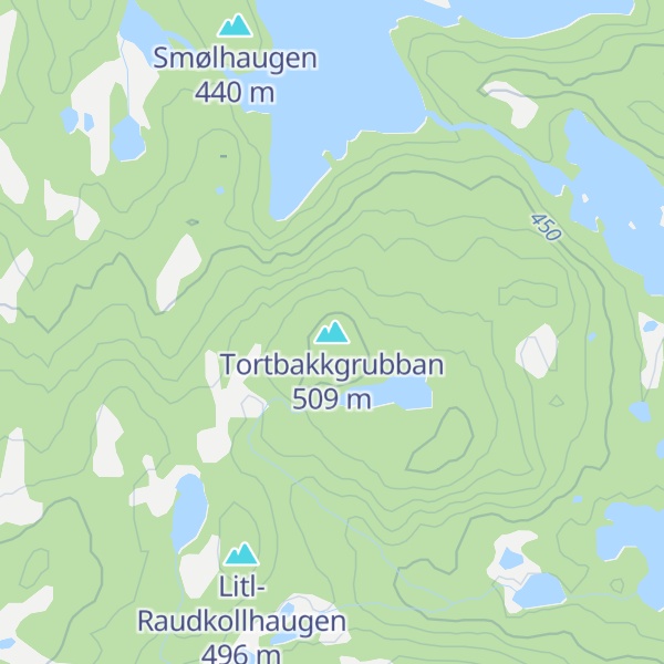 Map of Tortbakkgrubban