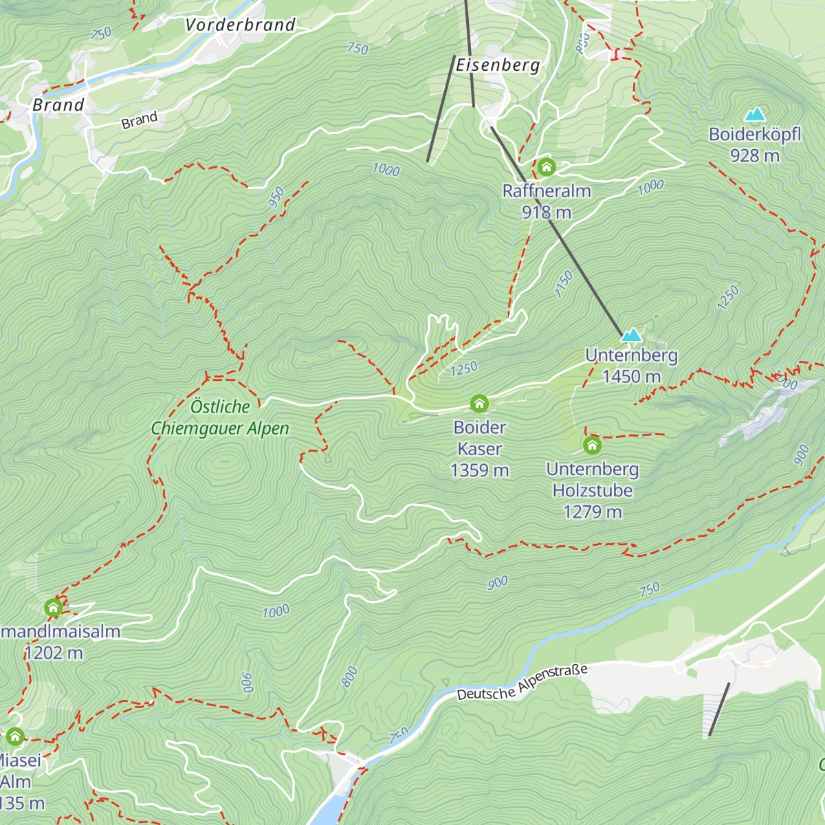 Bergwacht Hütte (Kaindl-Kaser) map