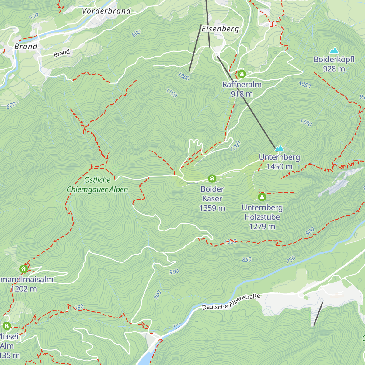 Bergwacht Hütte (Kaindl-Kaser) map