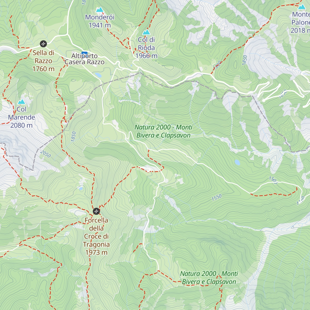 Casera Mediana map