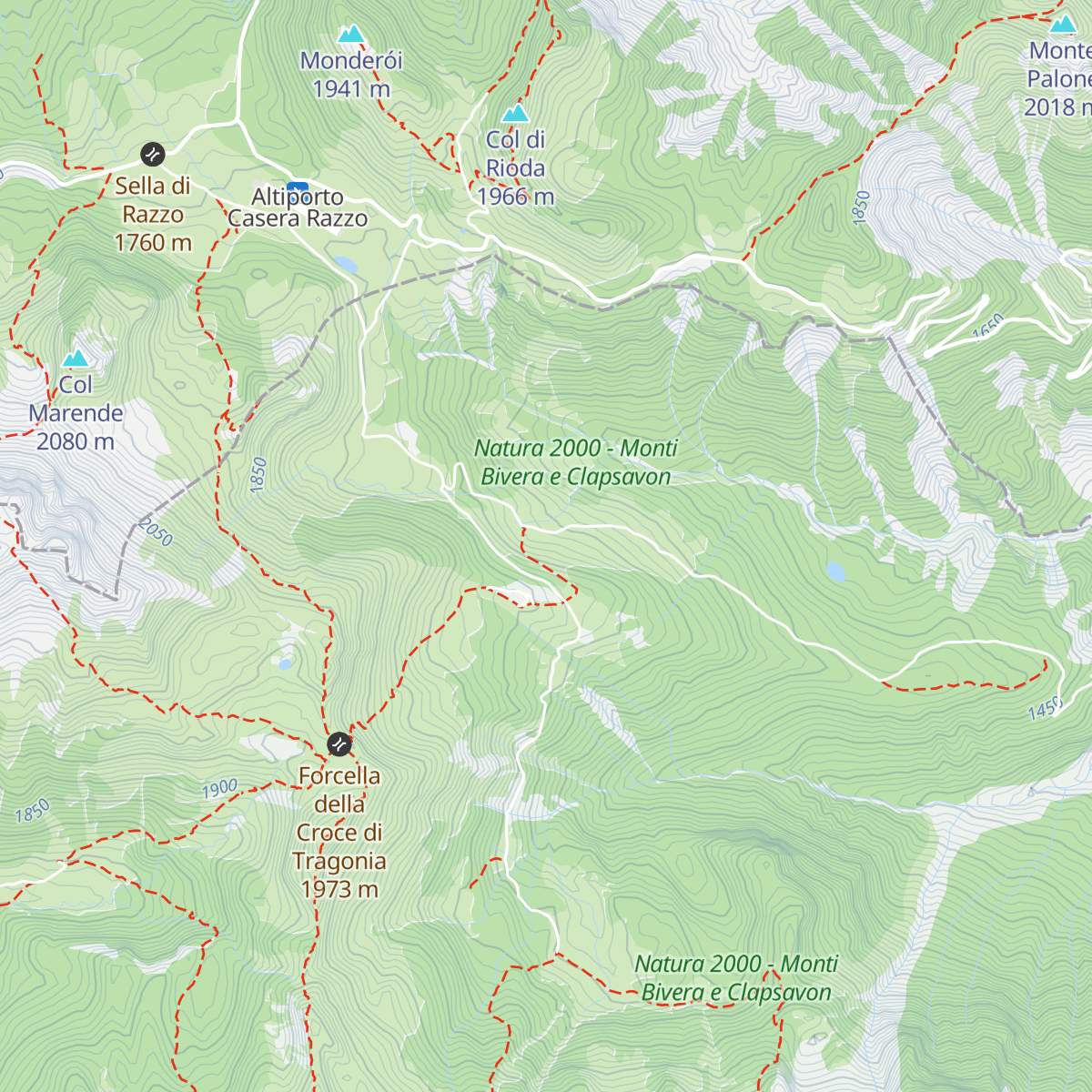 Casera Mediana map